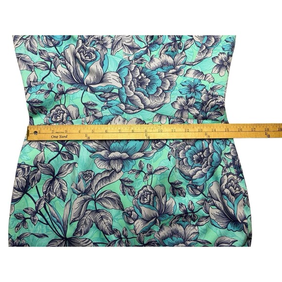 Adrianna Papell Cap Sleeve Floral Sheath Dress Size 6 Blue Floral Easter Spring - Picture 10 of 13